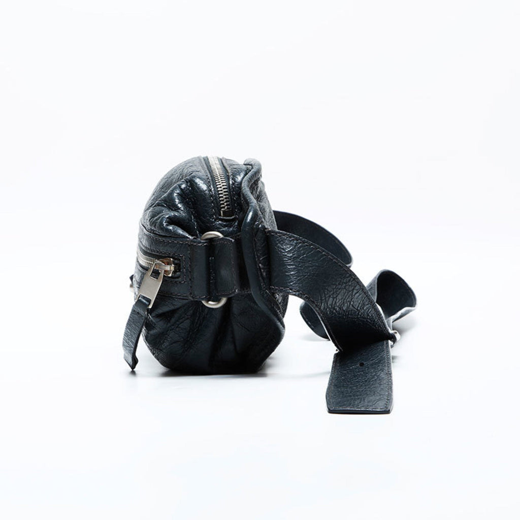 Balenciaga Gray Leather Fanny Pack