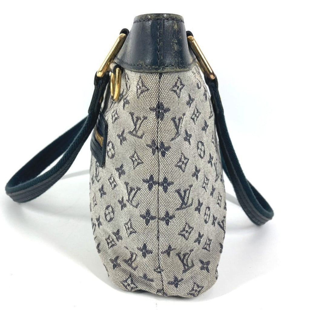 Louis Vuitton Navy Monogram Mini Canvas Leather Handbag Shoulder Bag Tote Bag