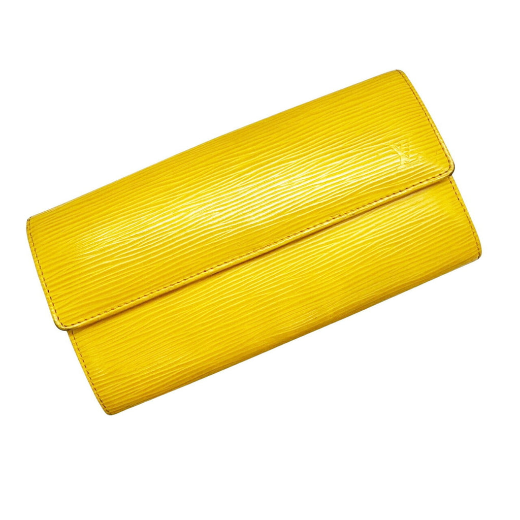 Louis Vuitton Yellow Epi Leather Long Wallet