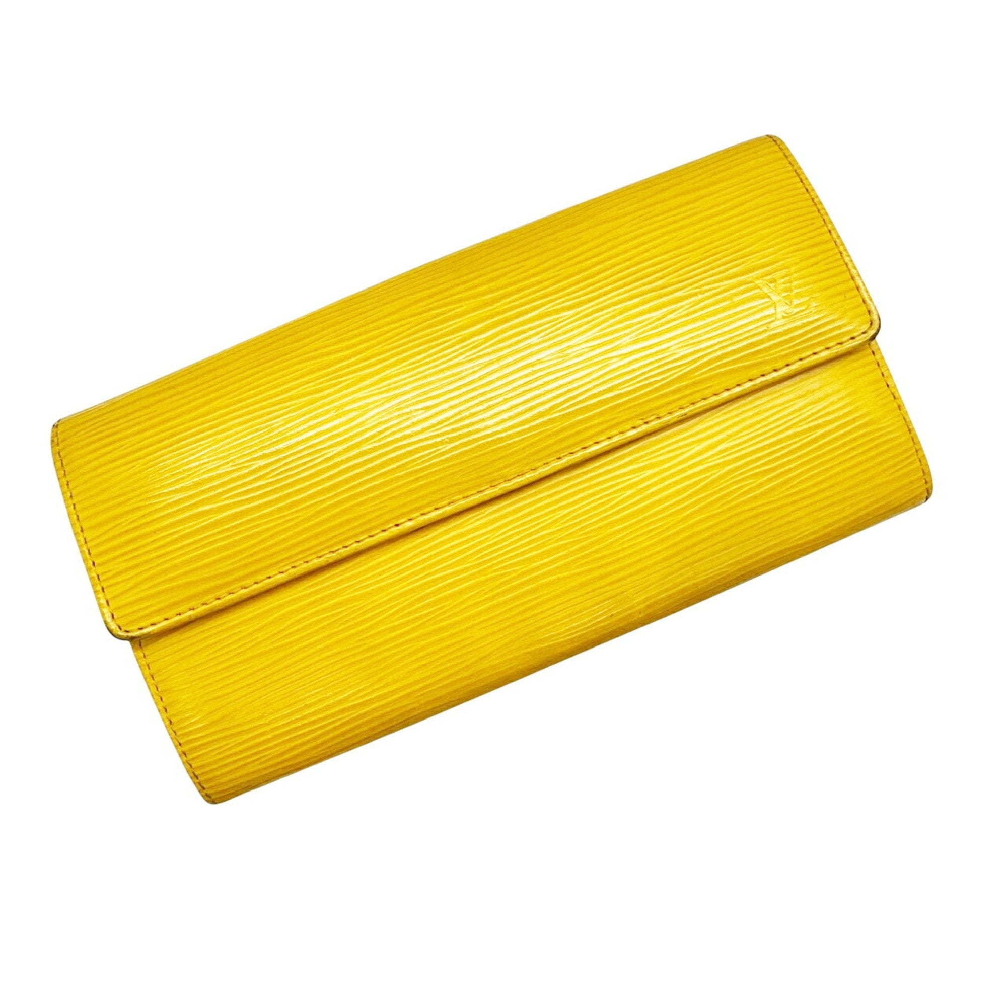 Louis Vuitton Yellow Epi Leather Long Wallet