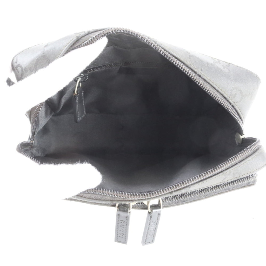 Gucci Black Nylon Leather Clutch Bag Pouch (Pre-Owned)