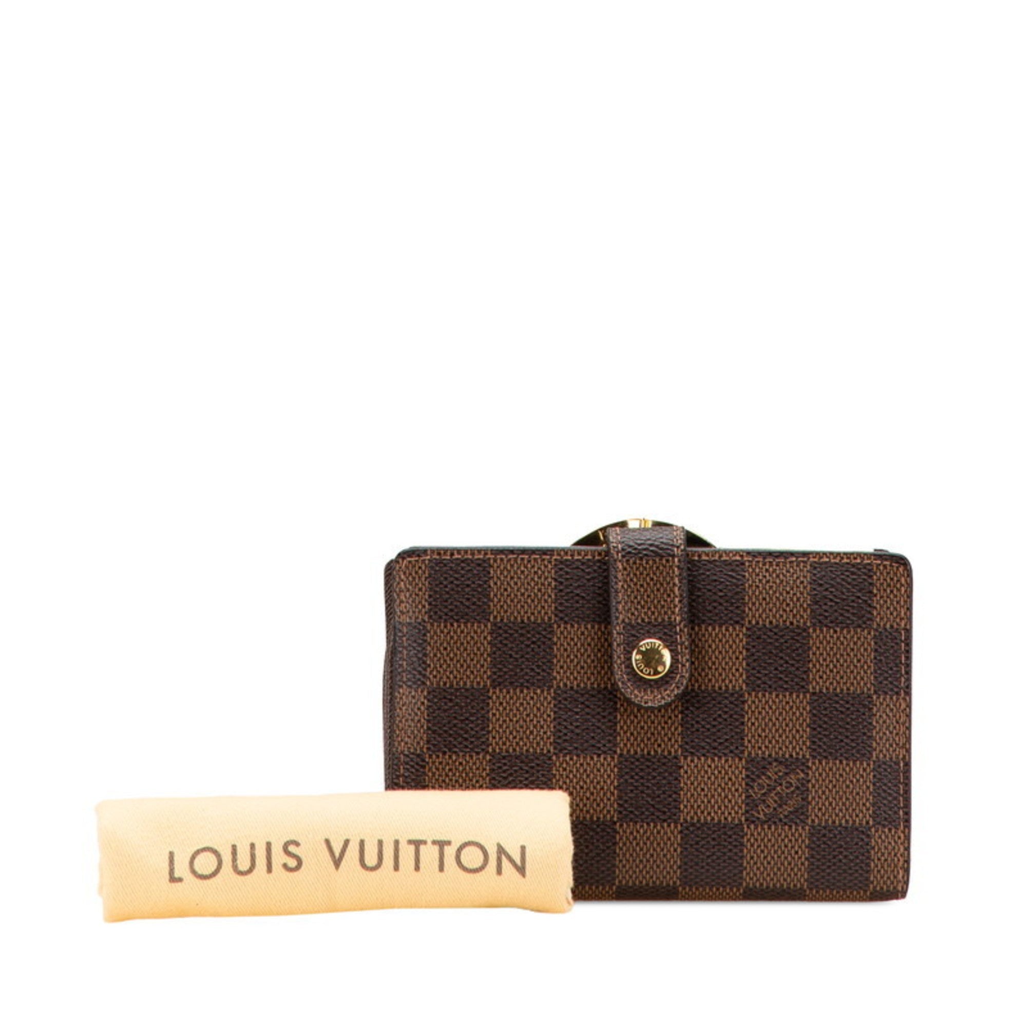 Louis Vuitton Brown Pvc Wallet (Tri-Fold)