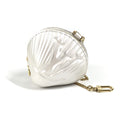 Louis Vuitton White Leather Coin Purse/Coin Case