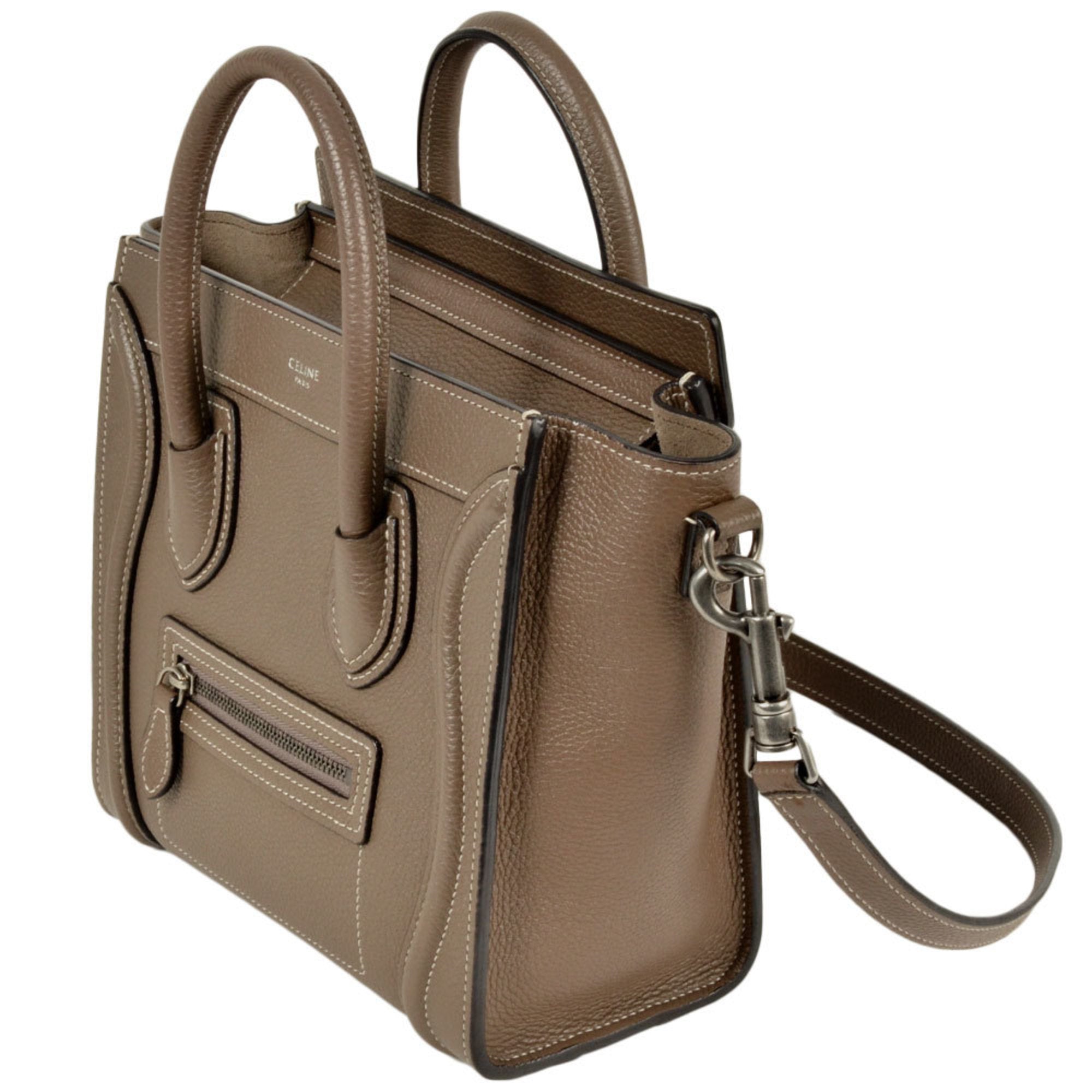 Celine Grayish Leather Handbag