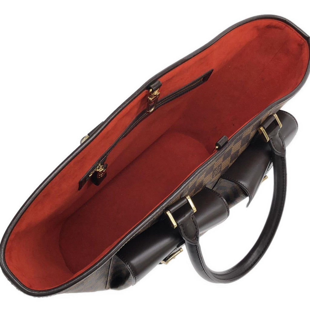 Louis Vuitton Brown Coated Canvas Handbag