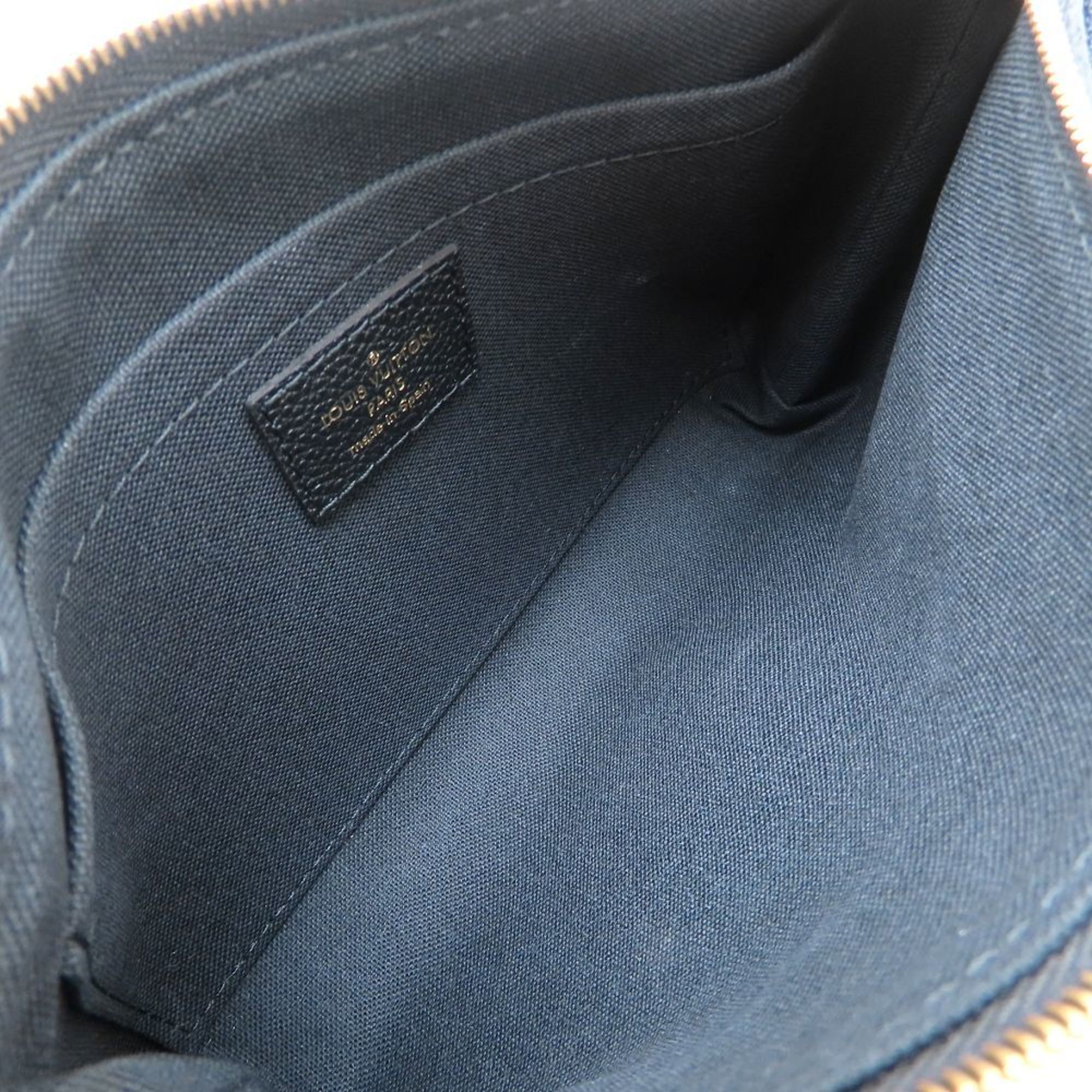 Louis Vuitton Monogram Brown Noir Canvas Leather Handbag