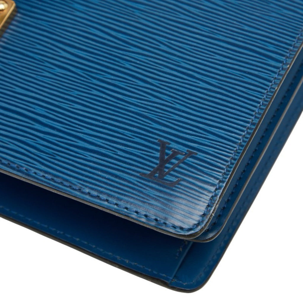 Louis Vuitton Epi Toledo Blue Leather Handbag