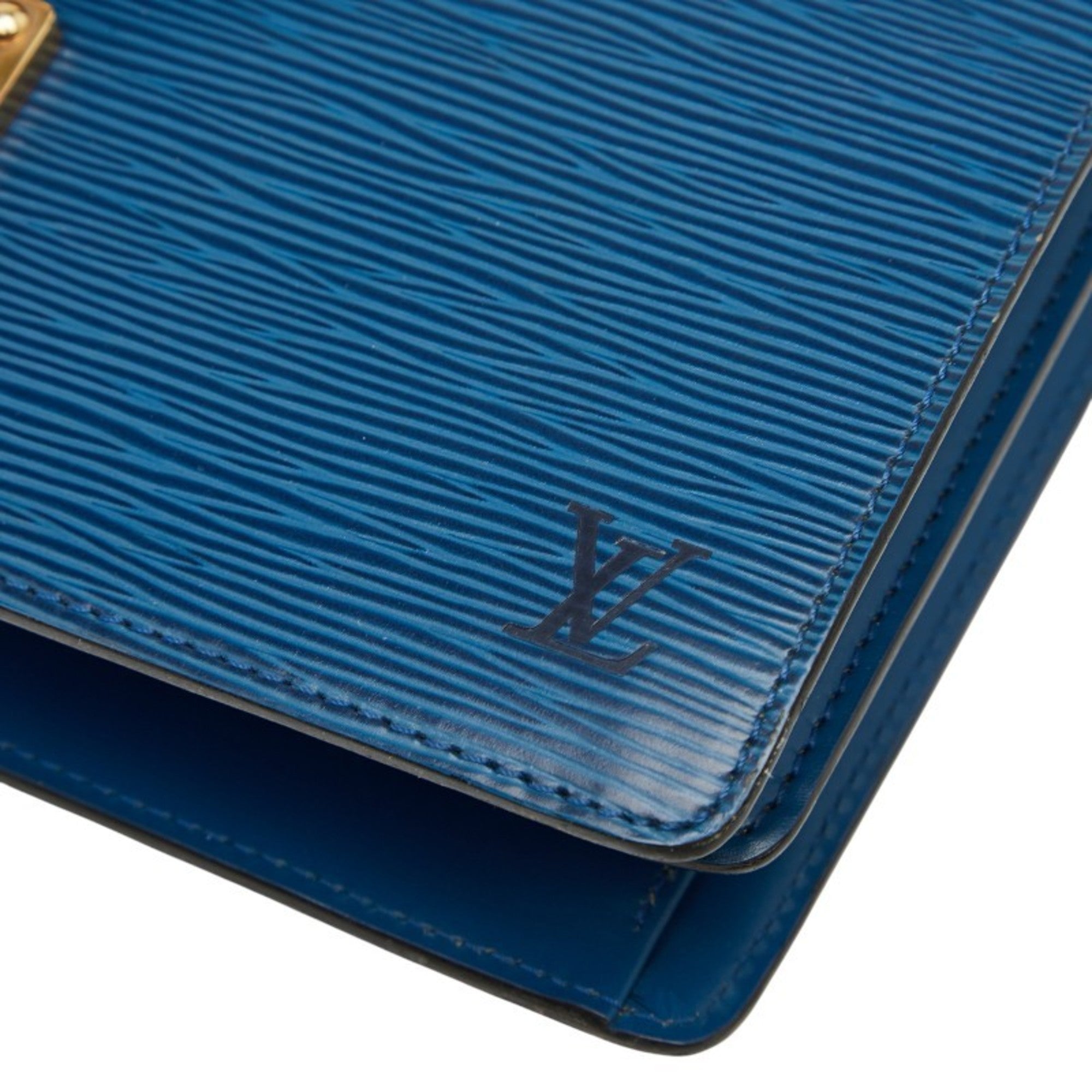 Louis Vuitton Epi Toledo Blue Leather Handbag