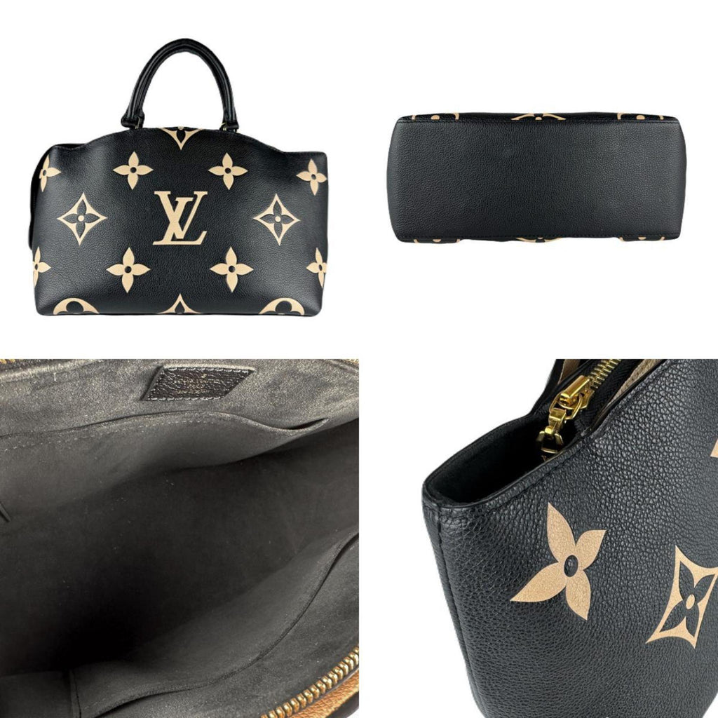 Louis Vuitton Beige Black Monogram Empreinte Handbag Shoulder Bag