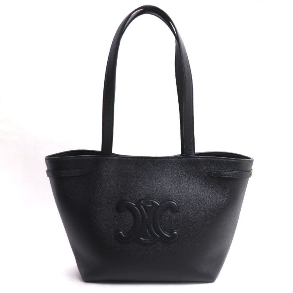 Celine Black Leather Tote Bag