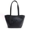 Celine Black Leather Tote Bag
