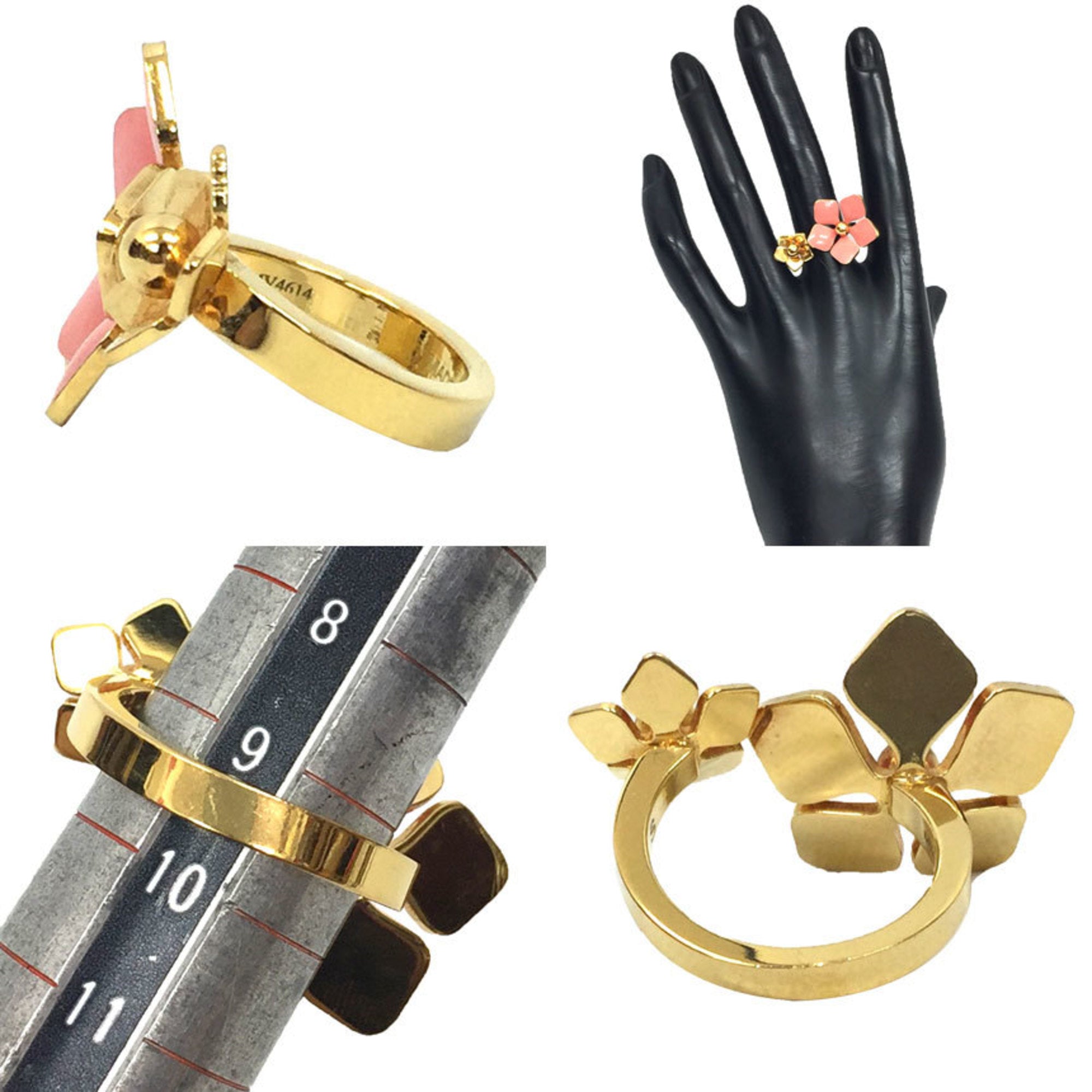 Fendi Gold Brass Band Ring
