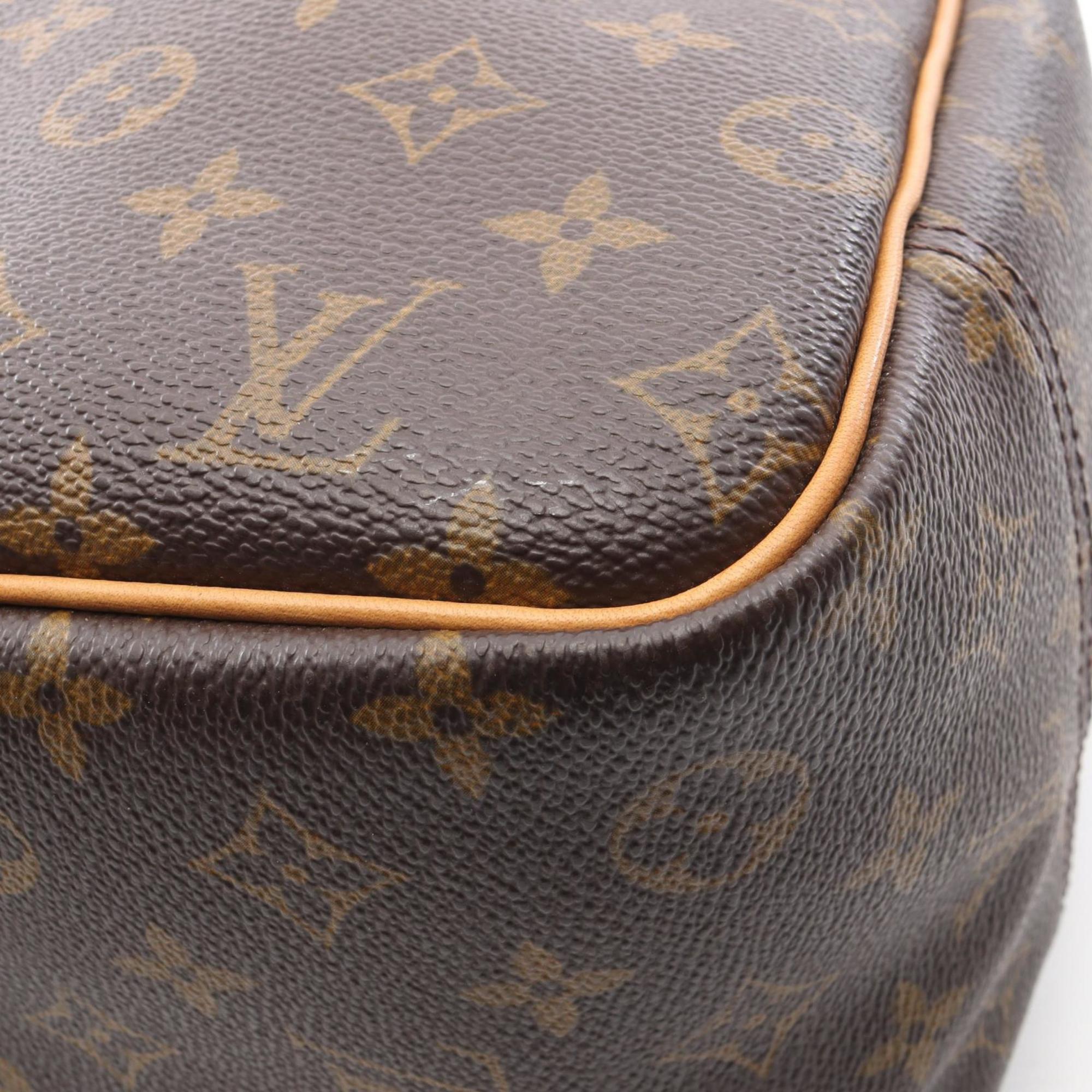 Louis Vuitton Brown Monogram Coated Canvas Leather Handbag