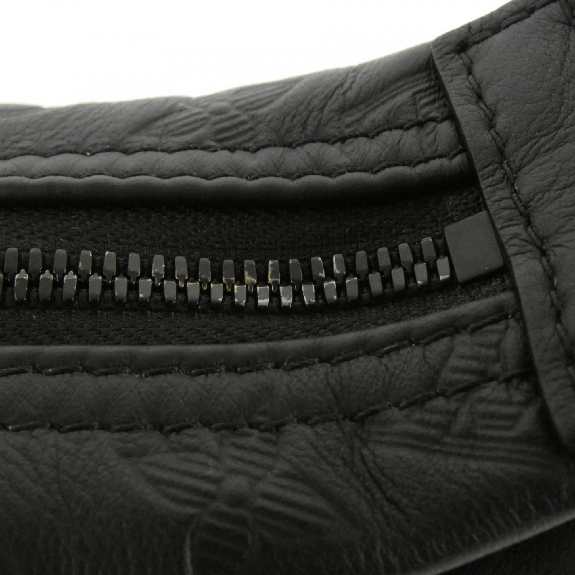 Louis Vuitton Black Leather Shoulder Bag