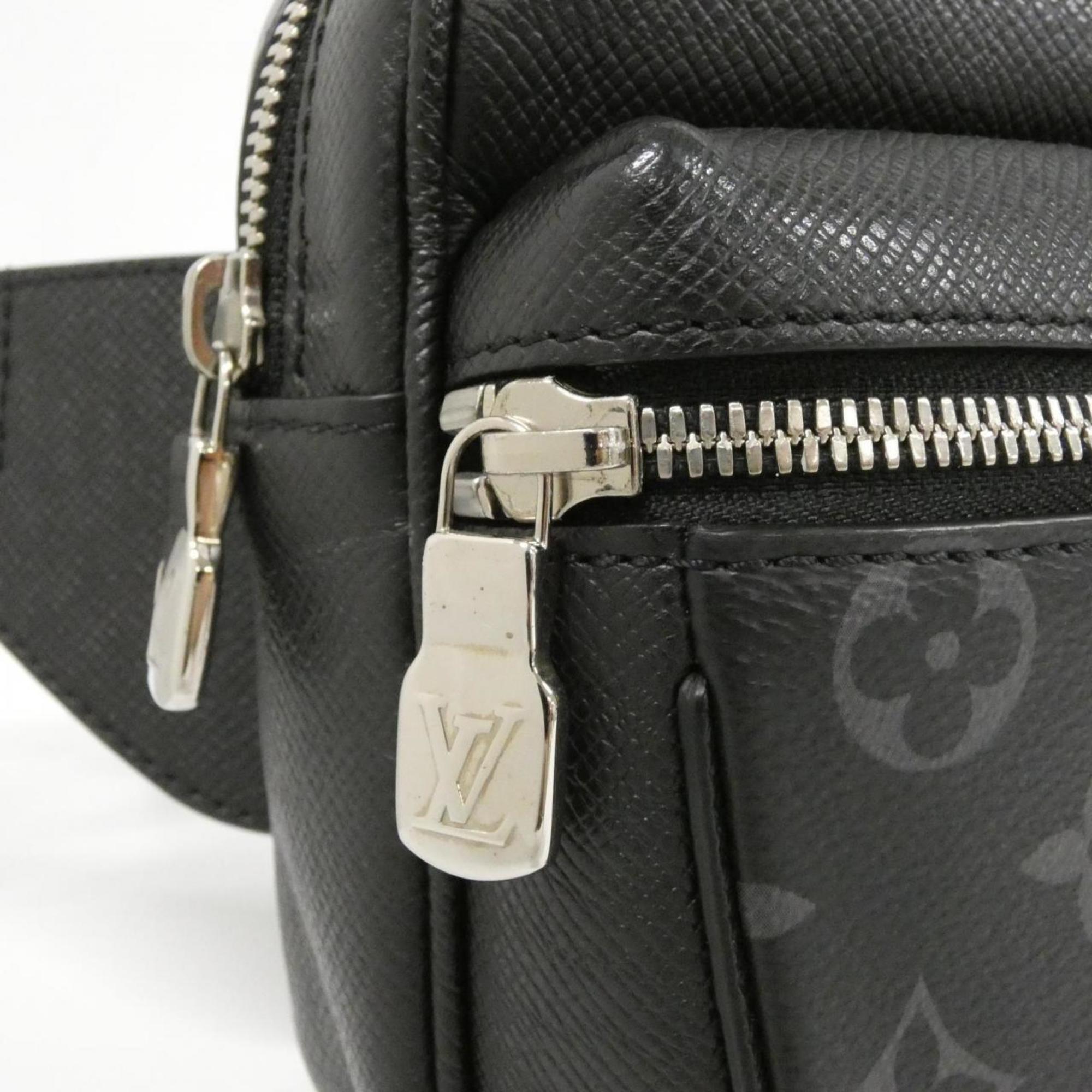 Louis Vuitton Black Coated Canvas Shoulder Bag