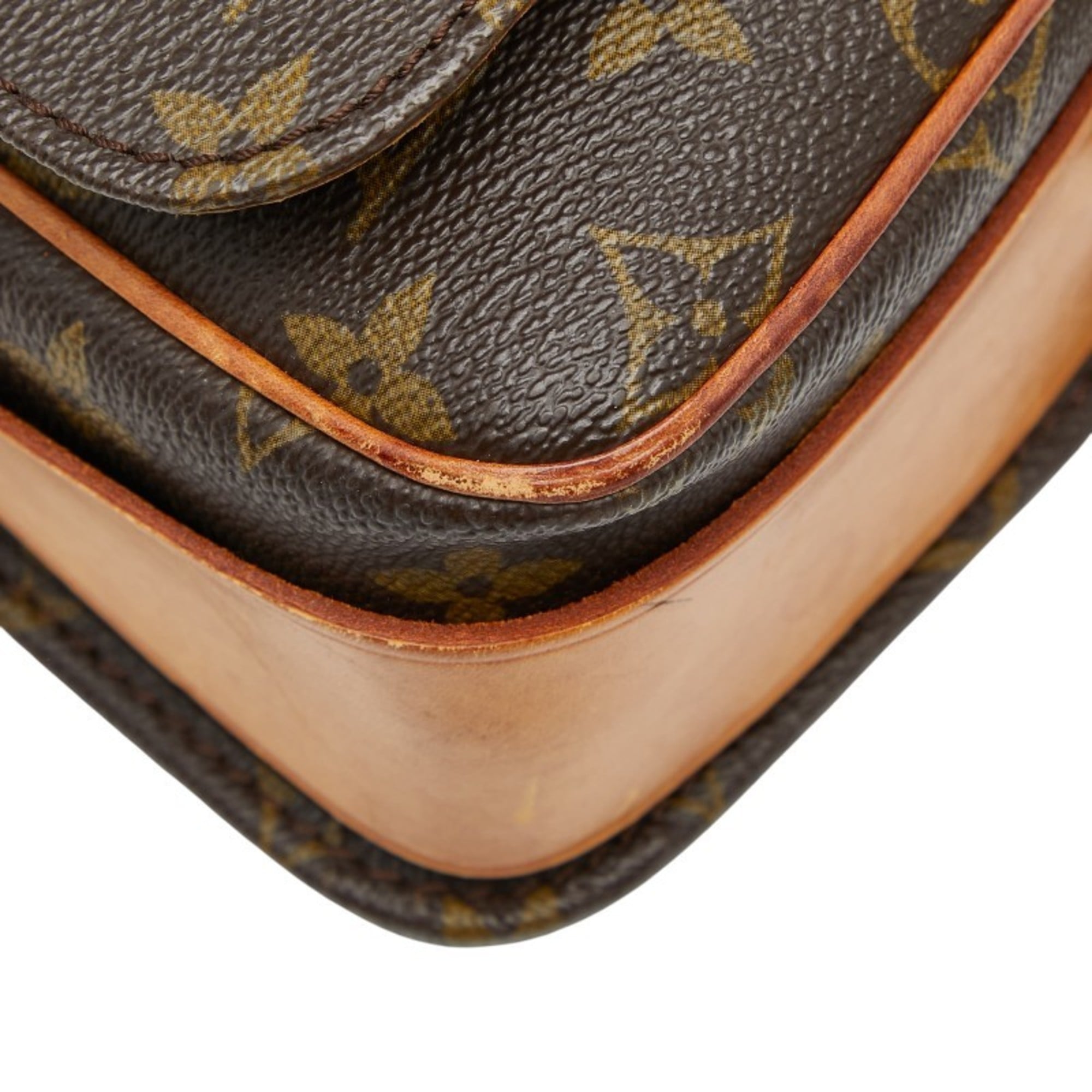 Louis Vuitton Brown Pvc Leather Shoulder Bag