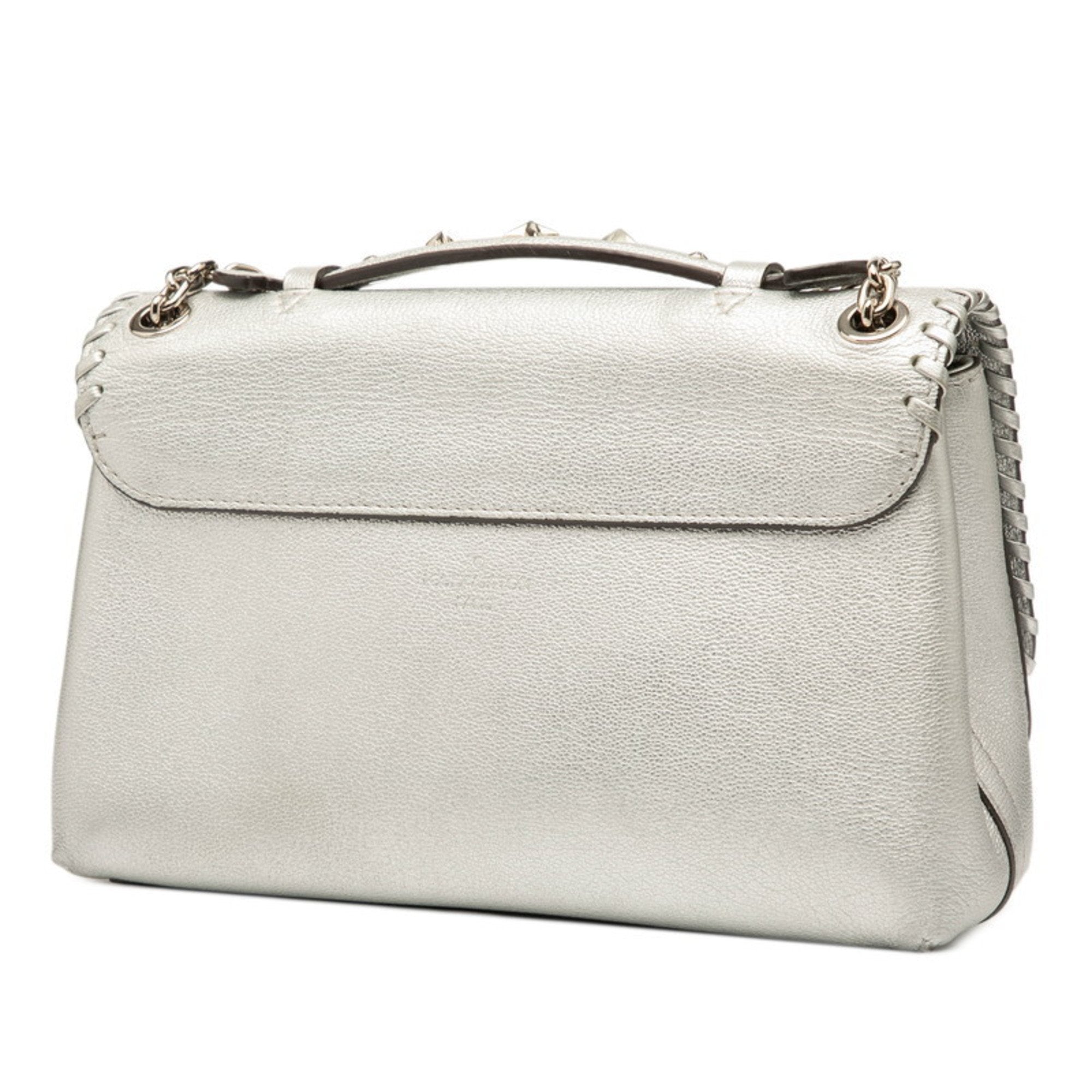 Louis Vuitton Argent Silver Leather Shoulder Bag