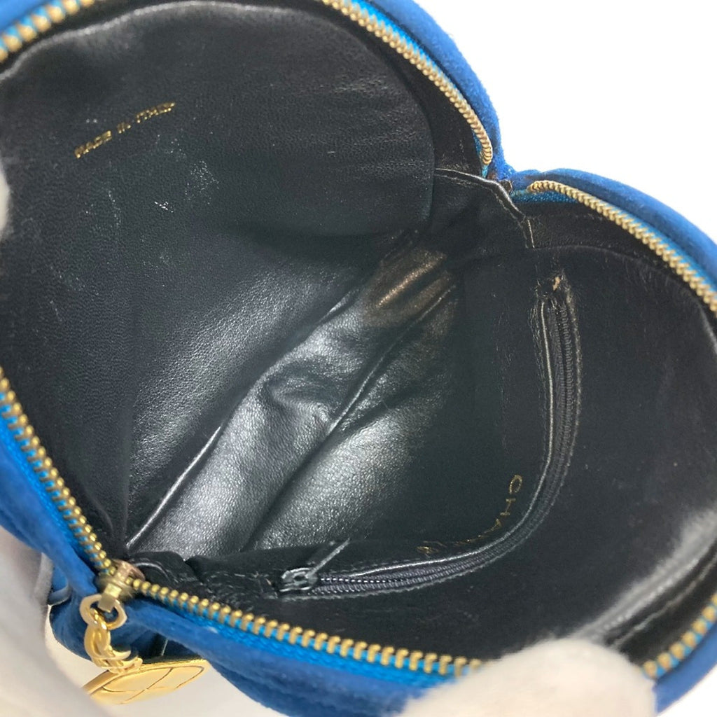 Chanel Blue Leather Handbag