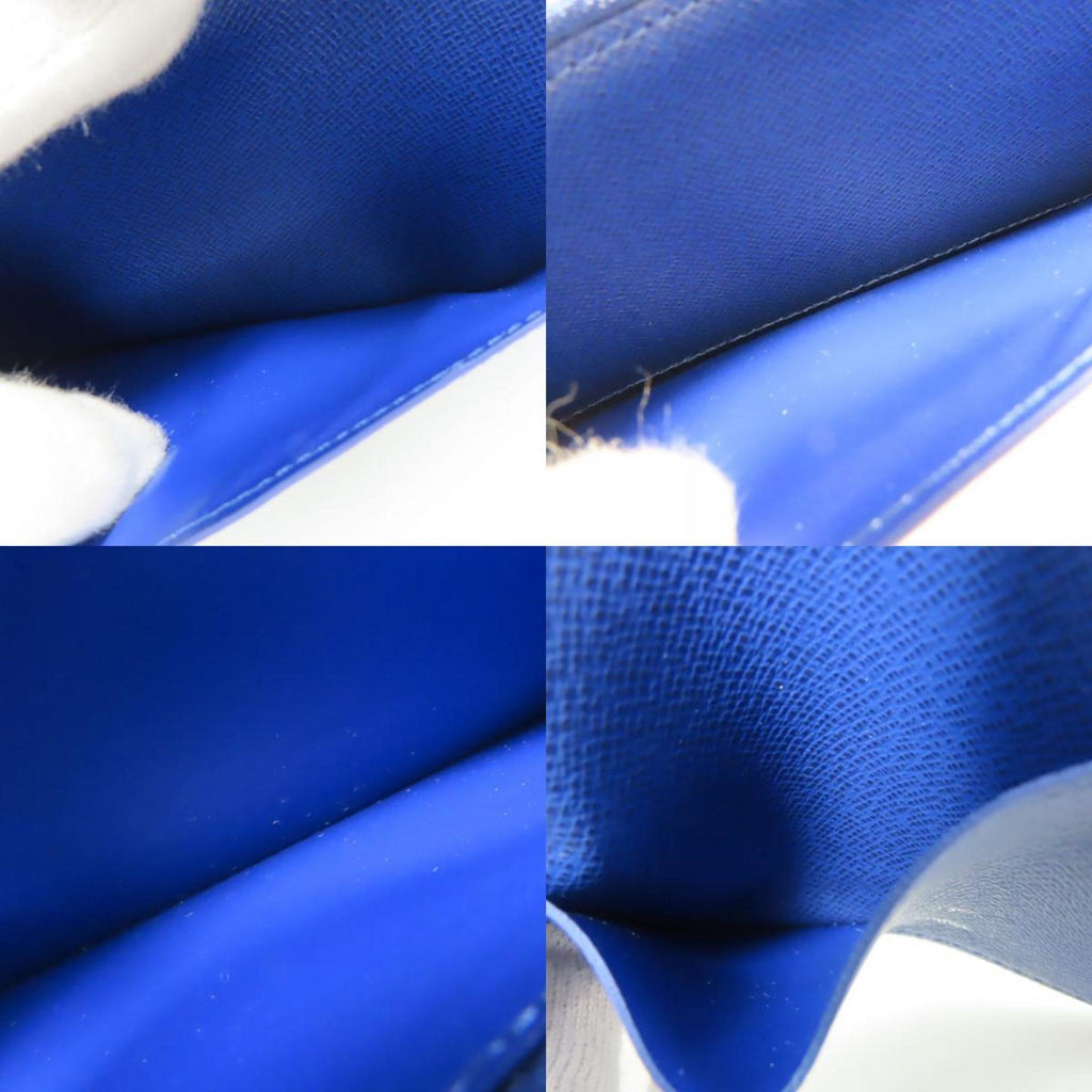 Louis Vuitton Blue Cobalt Taiga Leather Monogram Long Wallet