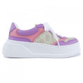 Gucci Beige Purple Sneakers (Pre-Owned)