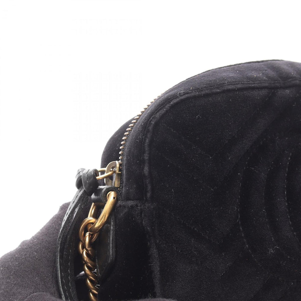 Gucci Black Fabric Leather Shoulder Bag (Pre-Owned)