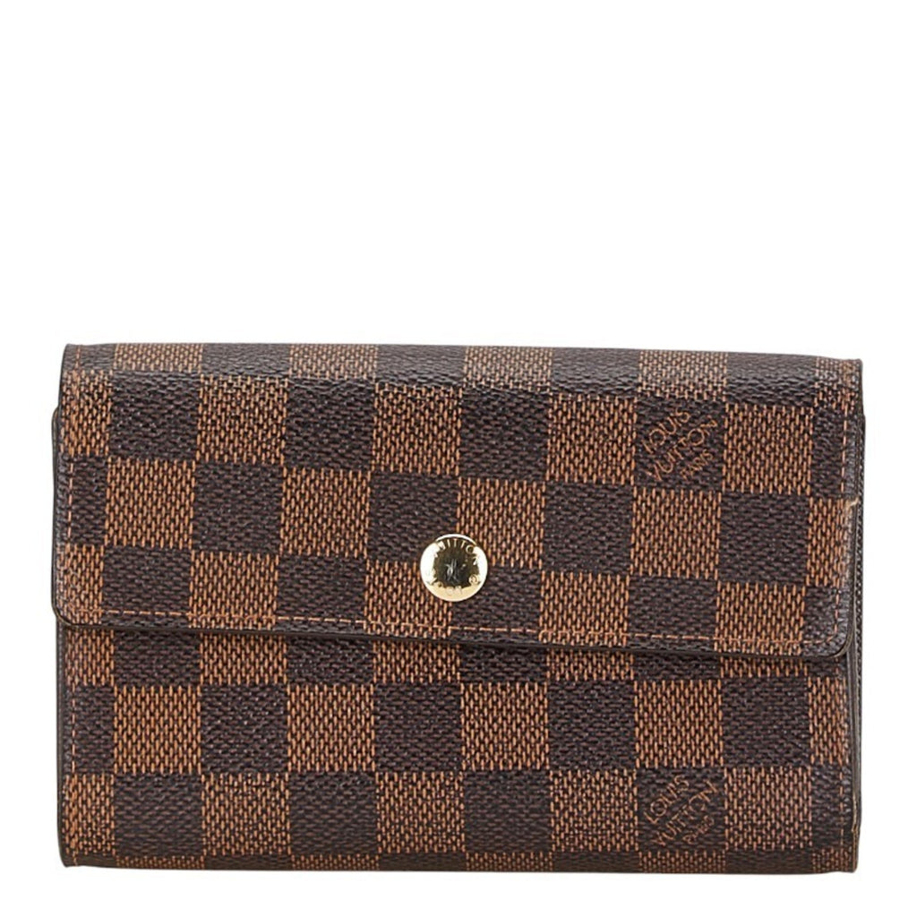 Louis Vuitton Damier Brown Pvc Wallet (Tri-Fold)