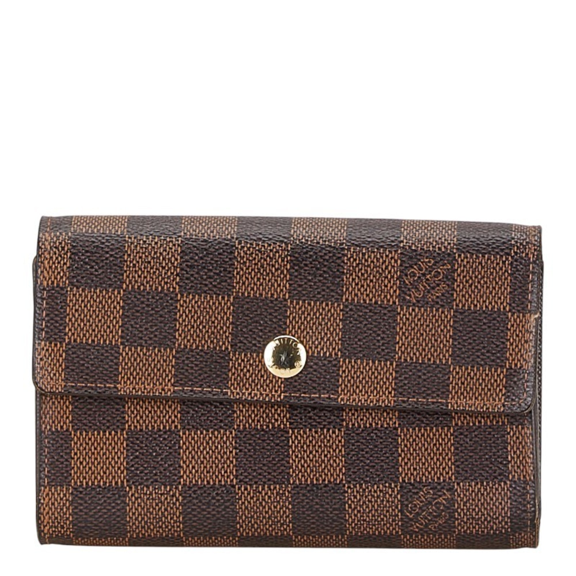 Louis Vuitton Damier Brown Pvc Wallet (Tri-Fold)