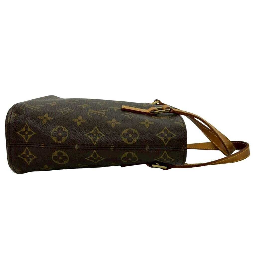 Louis Vuitton Brown Leather Pvc Handbag Tote Bag