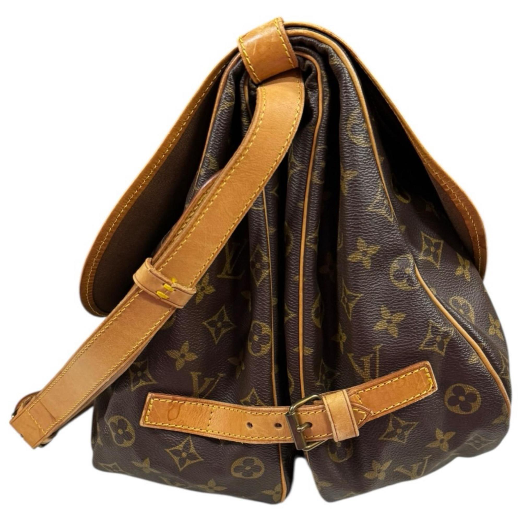 Louis Vuitton Brown Monogram Canvas Shoulder Bag