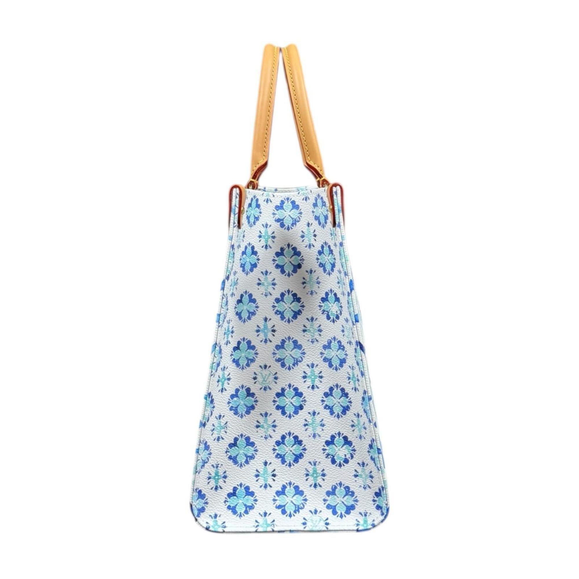 Louis Vuitton Blue White Pvc Shoulder Bag