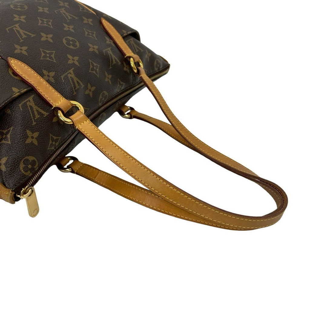 Louis Vuitton Brown Leather Pvc Handbag Shoulder Bag Tote Bag