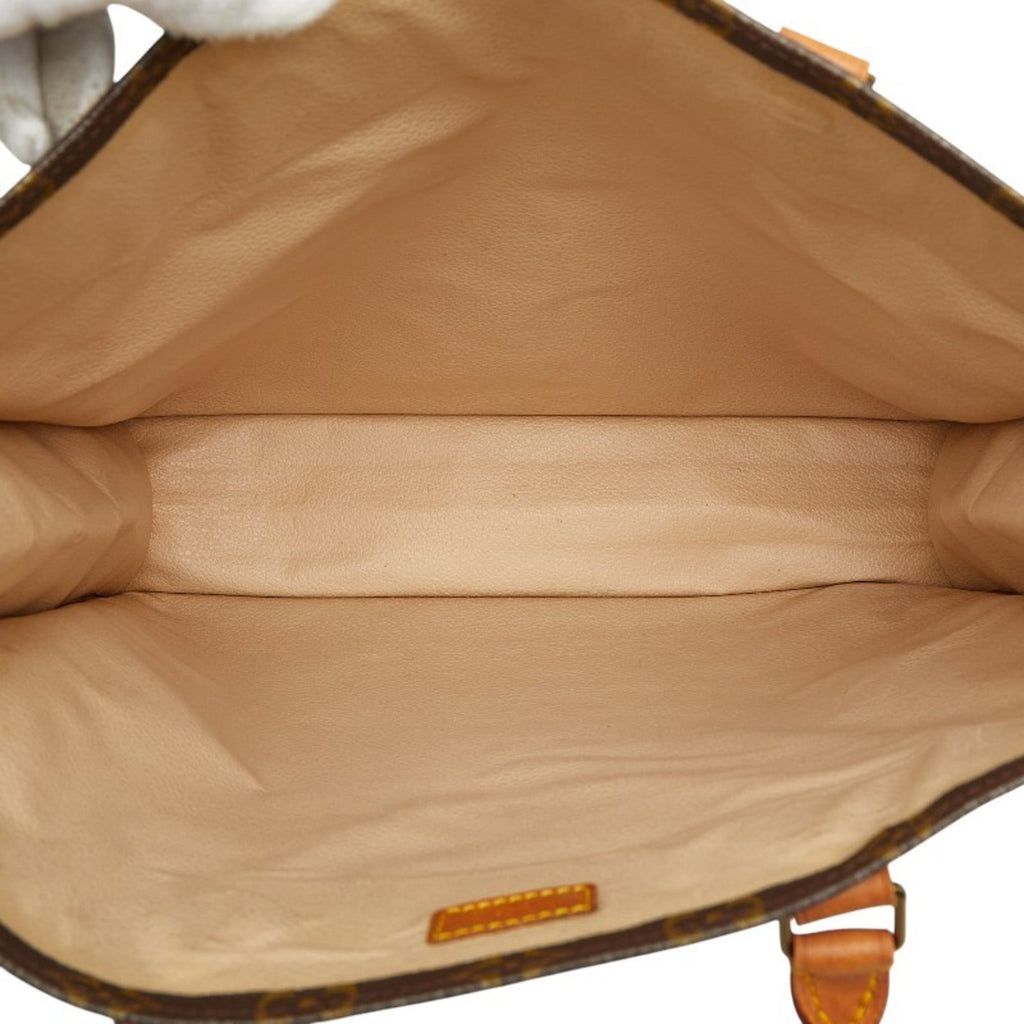 Louis Vuitton Brown Pvc Leather Handbag Tote Bag