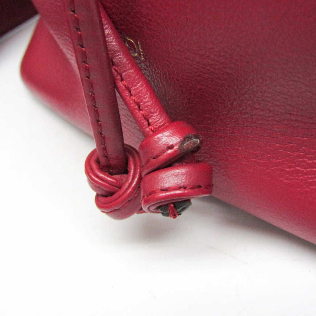 Fendi Red Color Leather Shoulder Bag