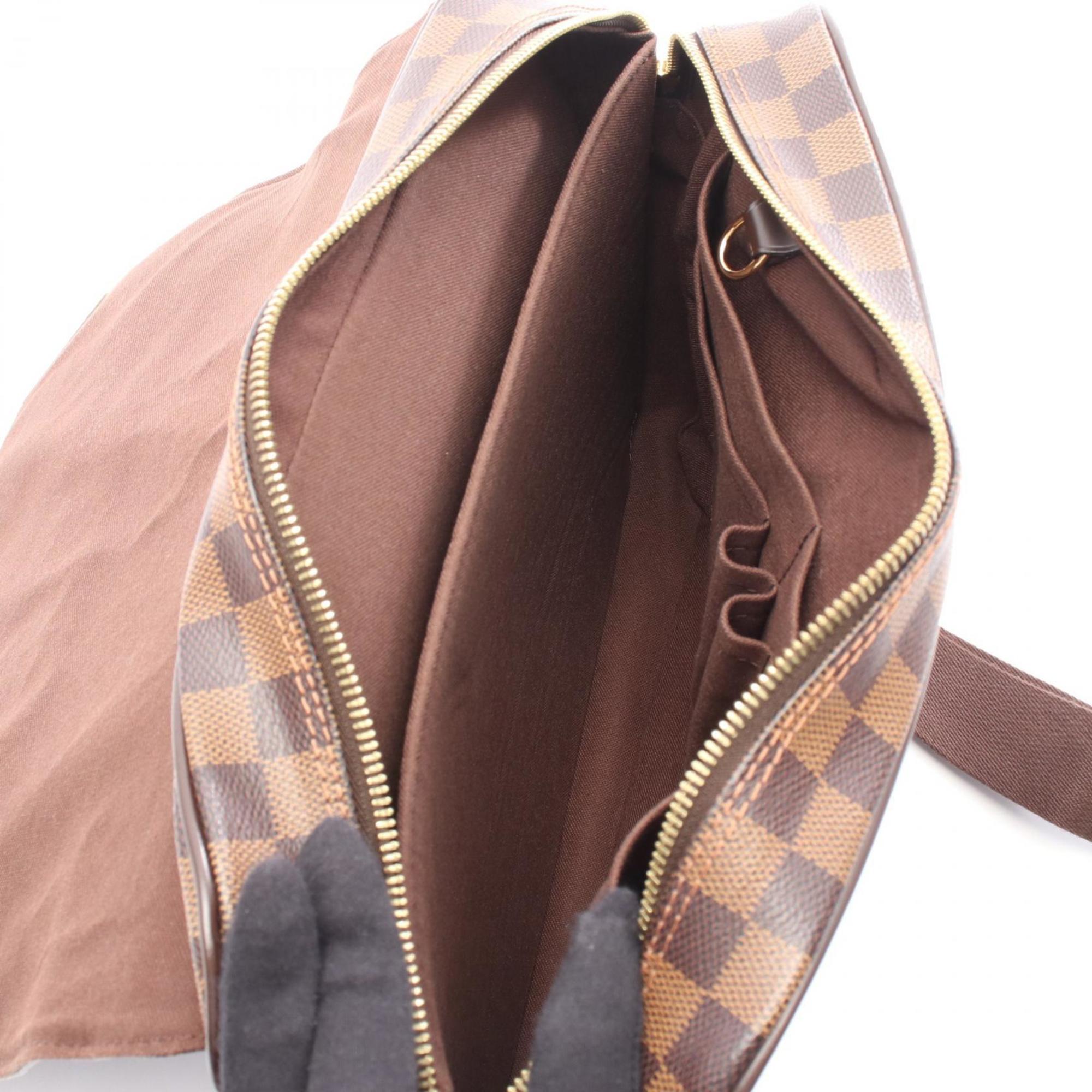 Louis Vuitton Brown Damier Canvas Coated Canvas Leather Shoulder Bag