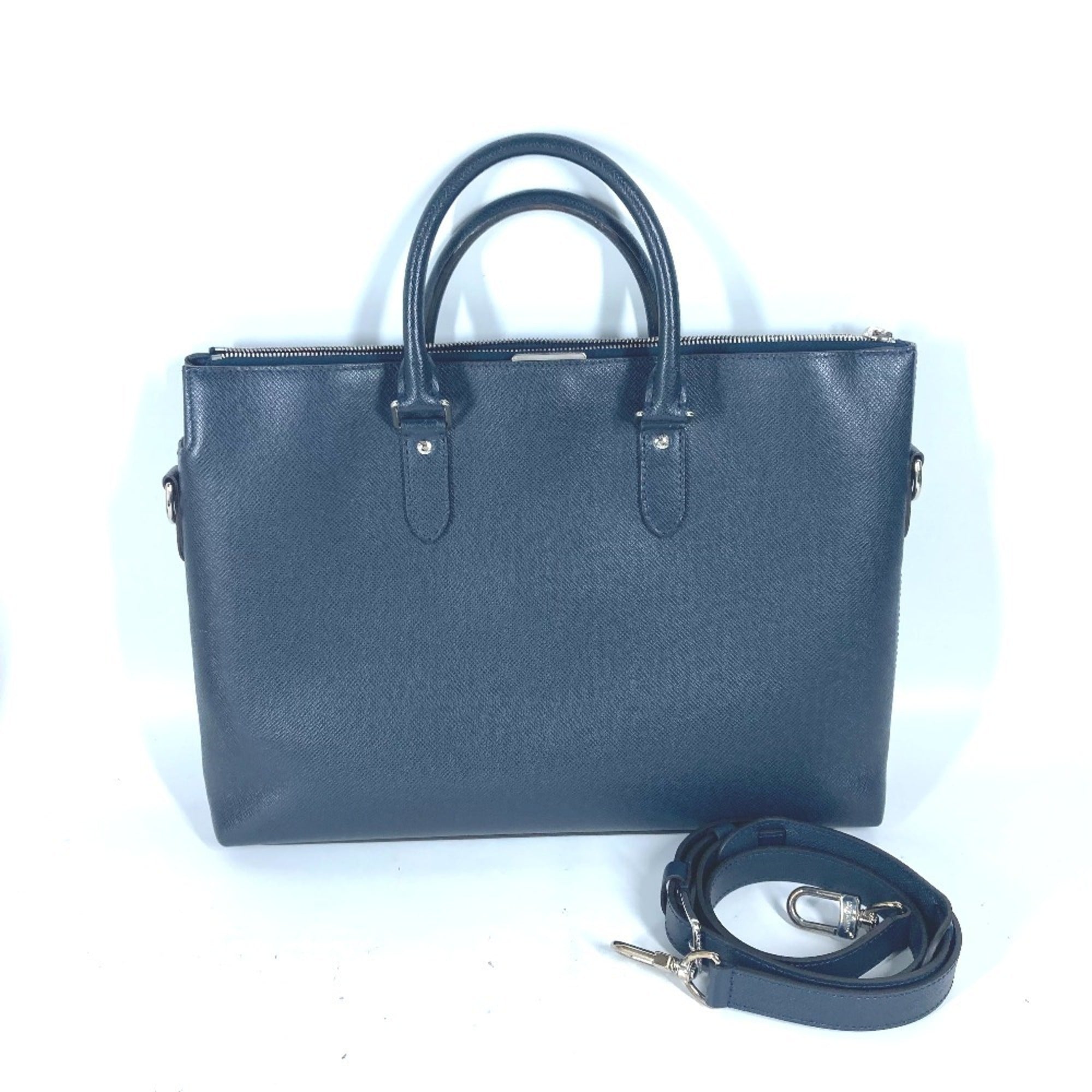 Louis Vuitton Navy Taiga Leather Shoulder Bag