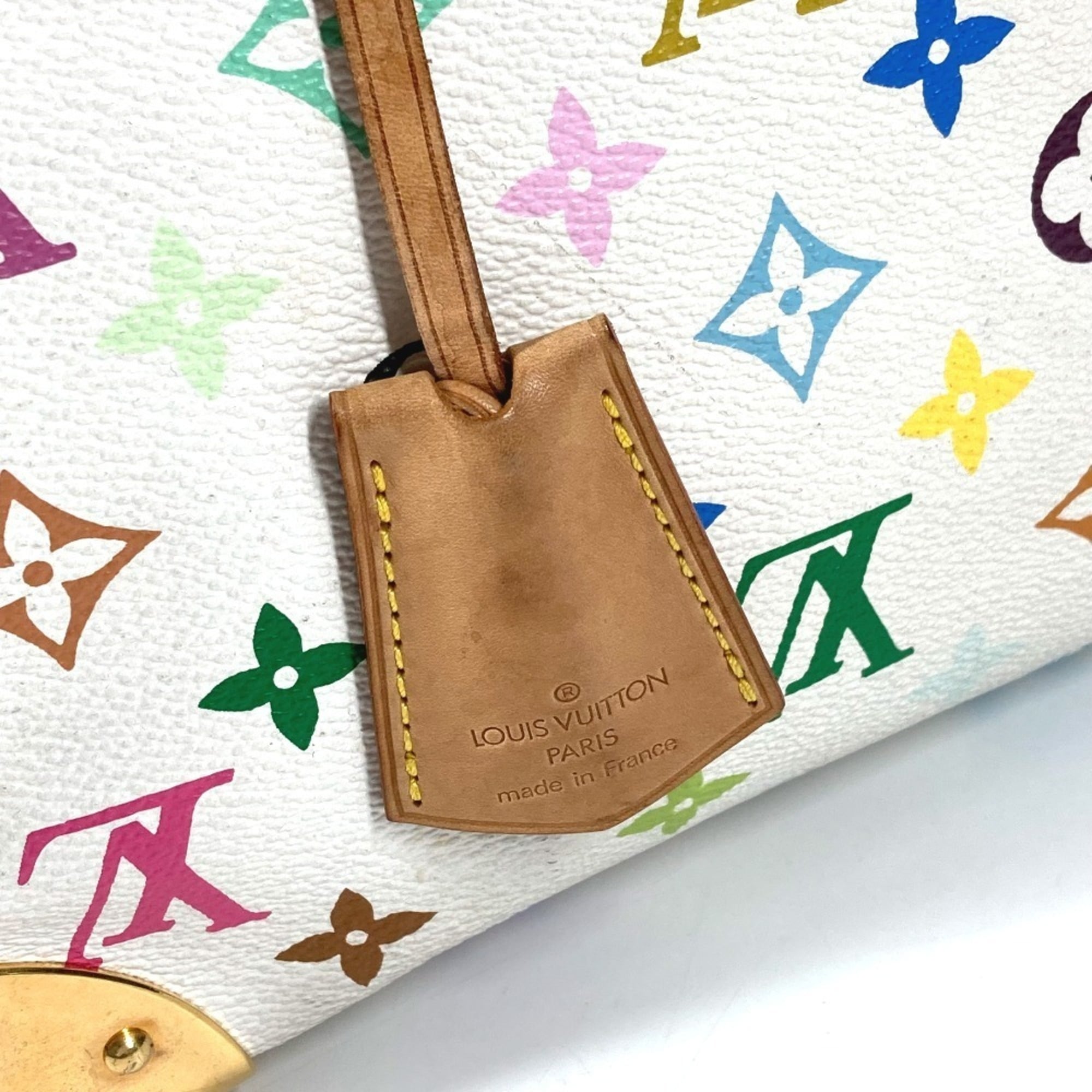 Louis Vuitton Monogram Multicolore Blanc White Monogram Multicolore Boston Bag Handbag