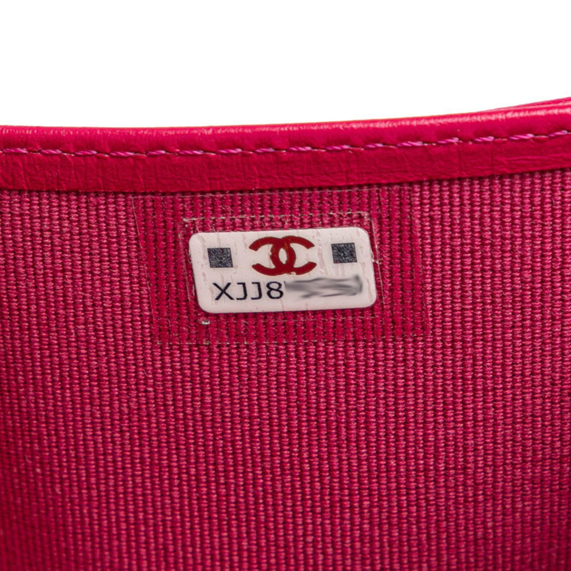 Chanel Pink Grained Calfskin Wallet (Bi-Fold)