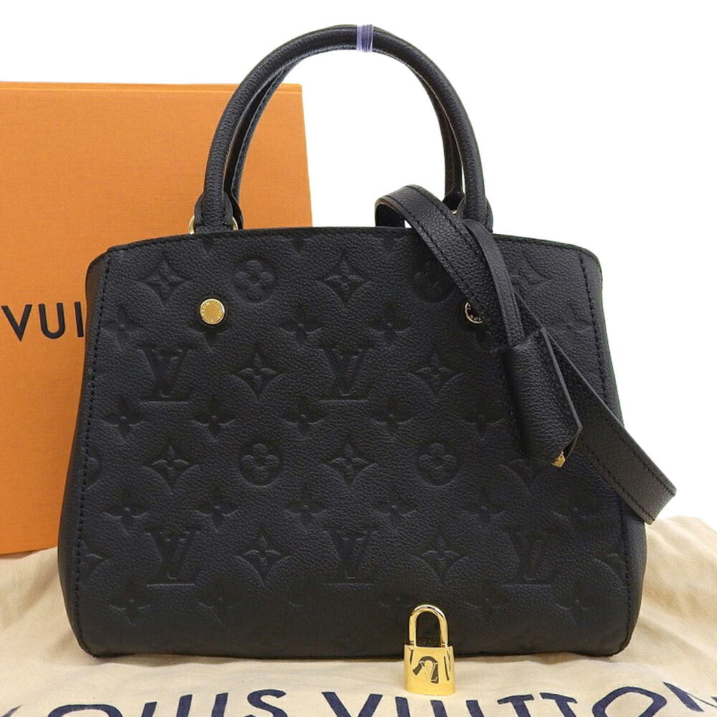 Louis Vuitton Monogram Empreinte Black Noir Leather Handbag
