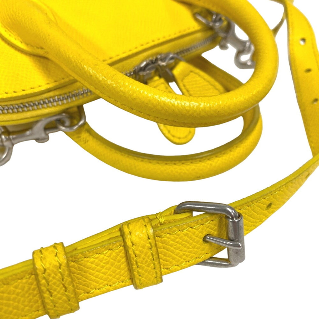 Balenciaga Yellow Leather Handbag Shoulder