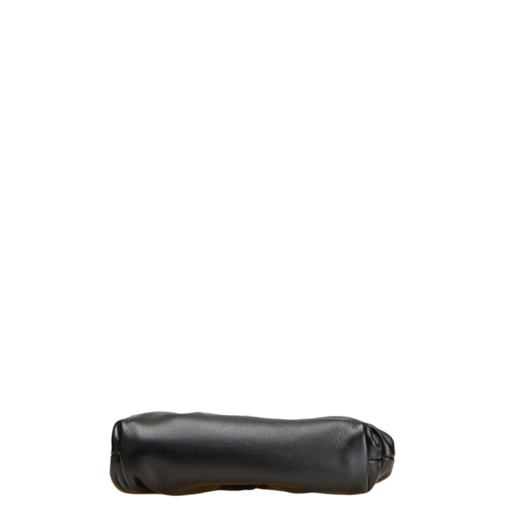 Bottega Veneta Black Leather Coin Purse/Coin Case