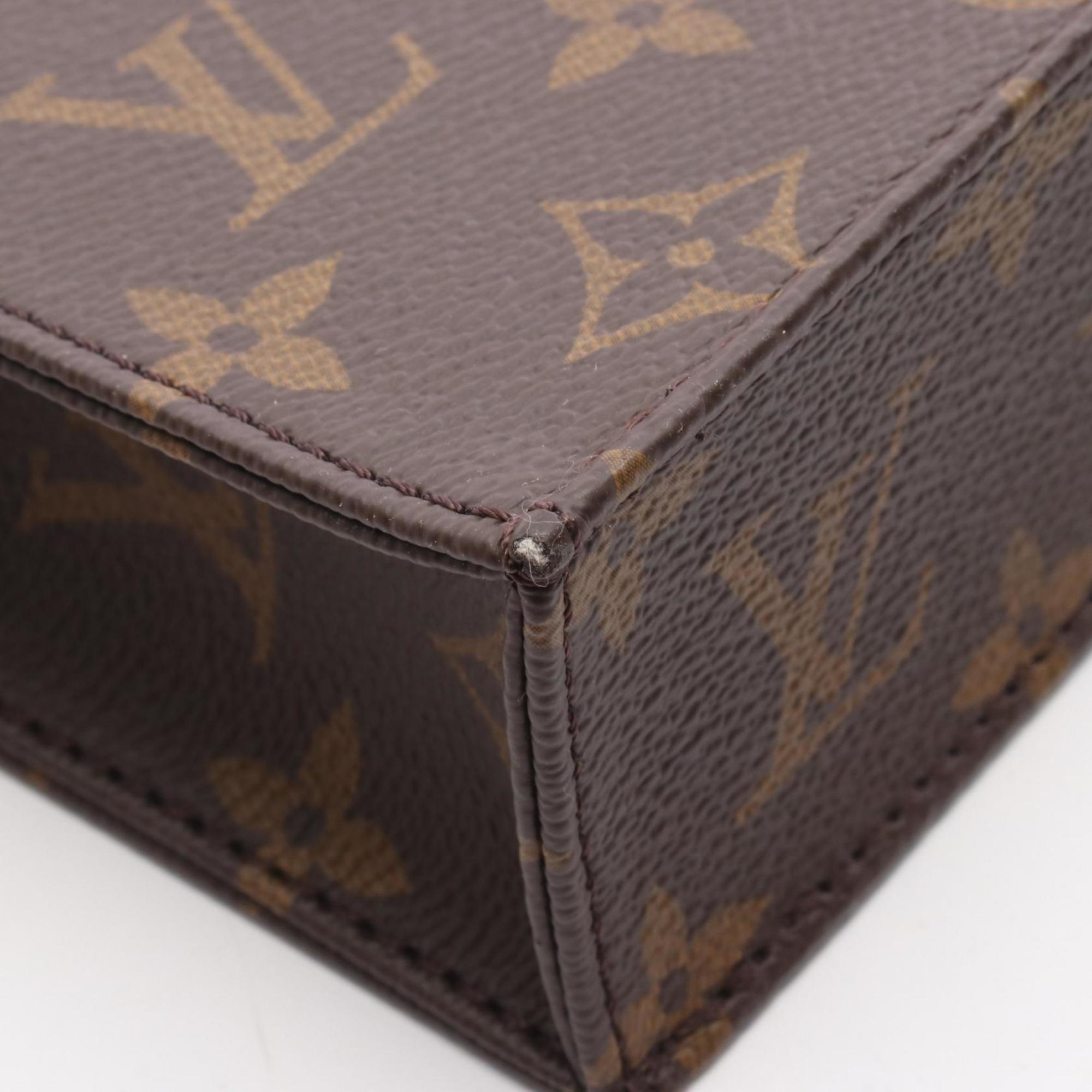 Louis Vuitton Brown Monogram Coated Canvas Leather Handbag