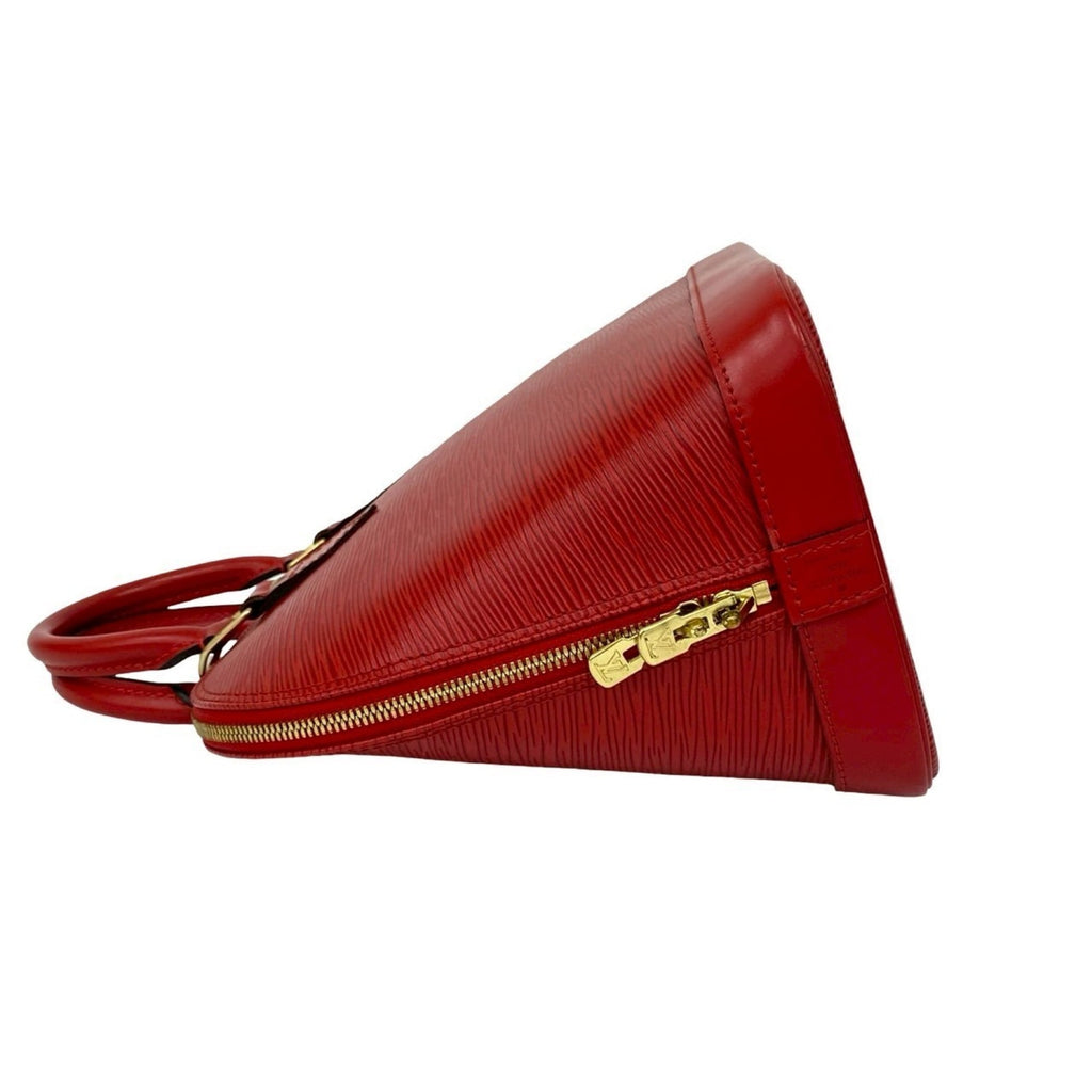 Louis Vuitton Red Color Epi Leather Handbag Tote Bag