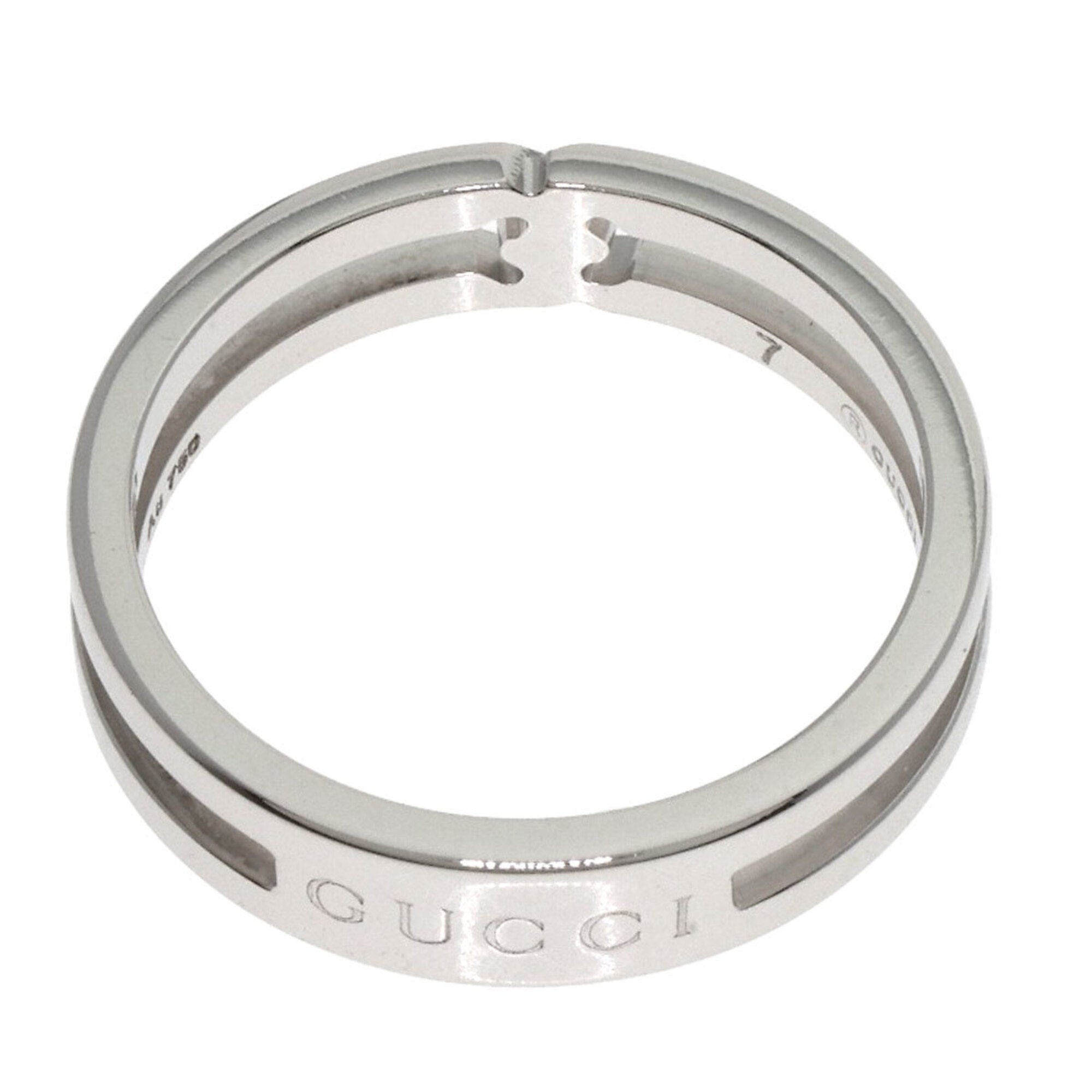 Gucci White Gold (18K) Band Ring (Pre-Owned)