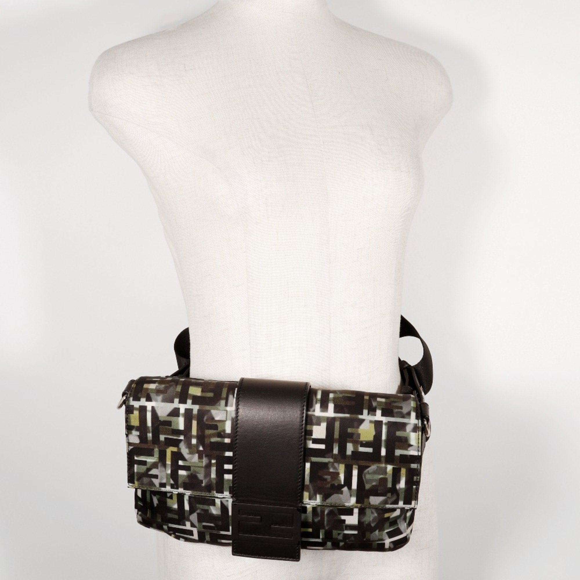 Fendi Black Nylon Shoulder Bag