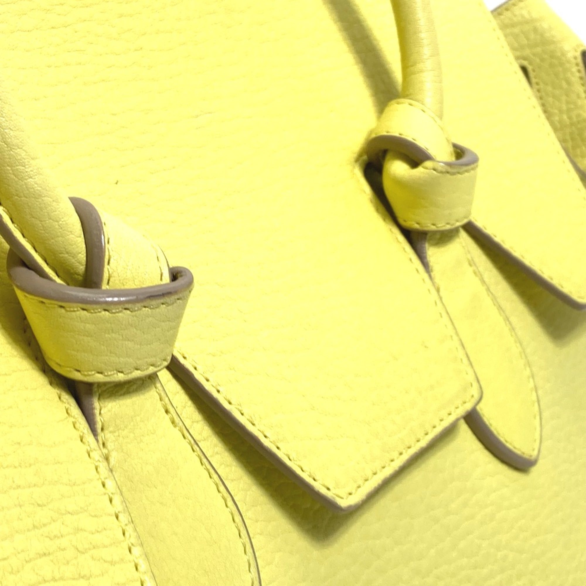 Celine Yellow Leather Handbag