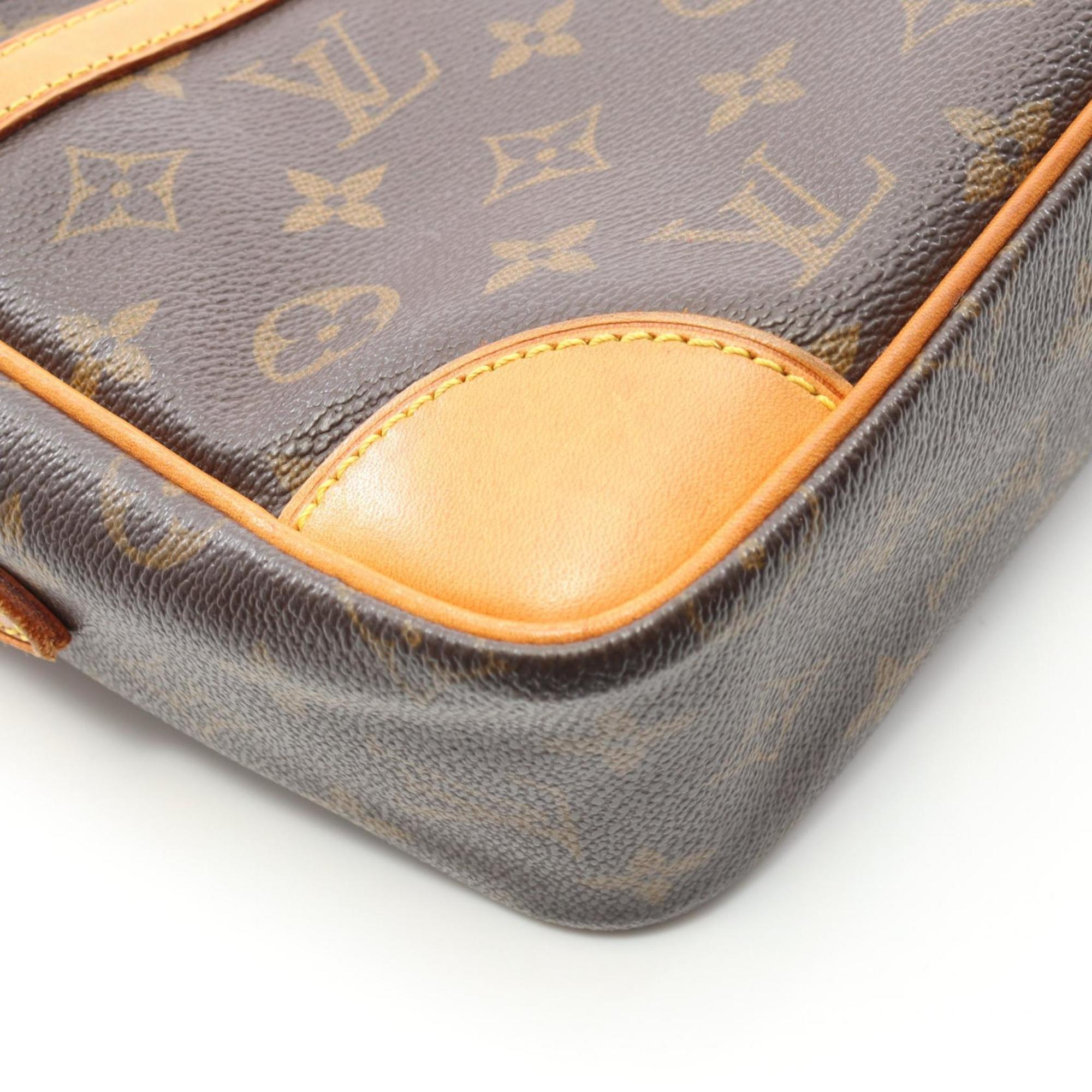 Louis Vuitton Brown Coated Canvas Pvc Monogram Leather Shoulder Bag