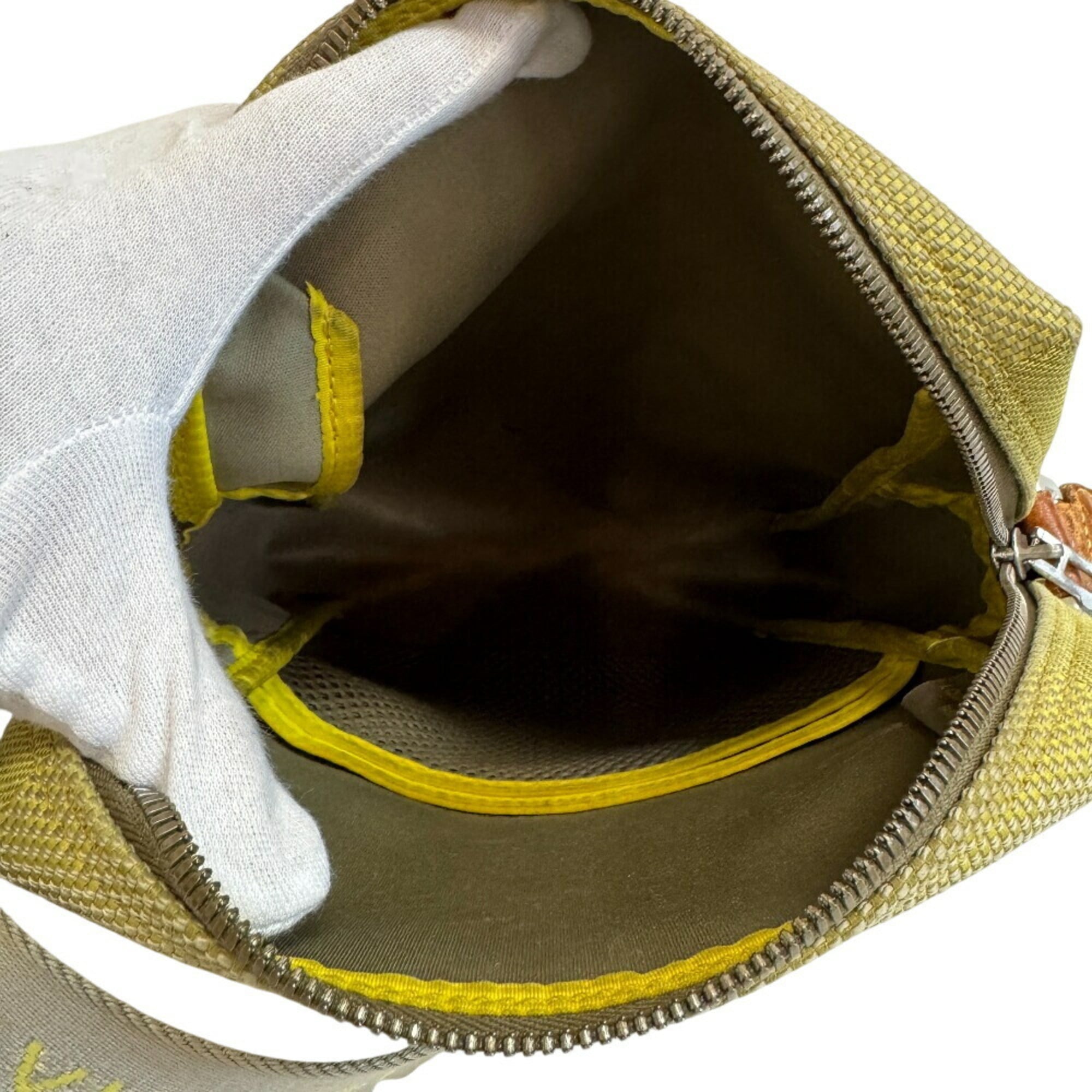 Louis Vuitton Yellow Canvas Pochette Shoulder Bag
