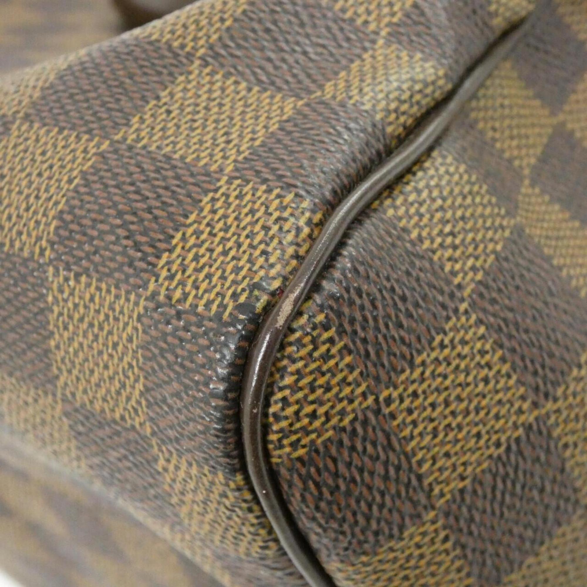 Louis Vuitton Brown Coated Canvas Boston Bag