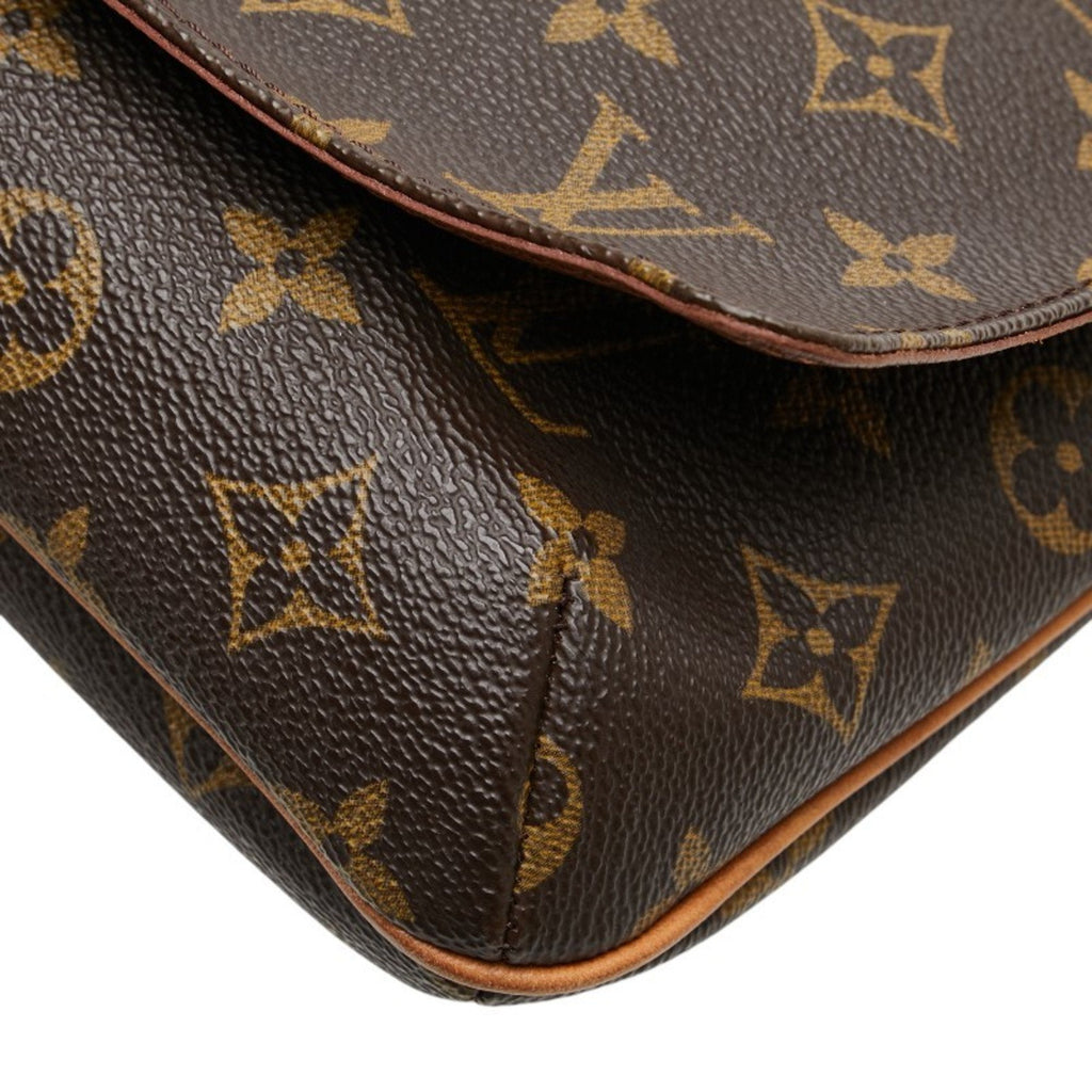Louis Vuitton Monogram Brown Pvc Leather Handbag Shoulder Bag