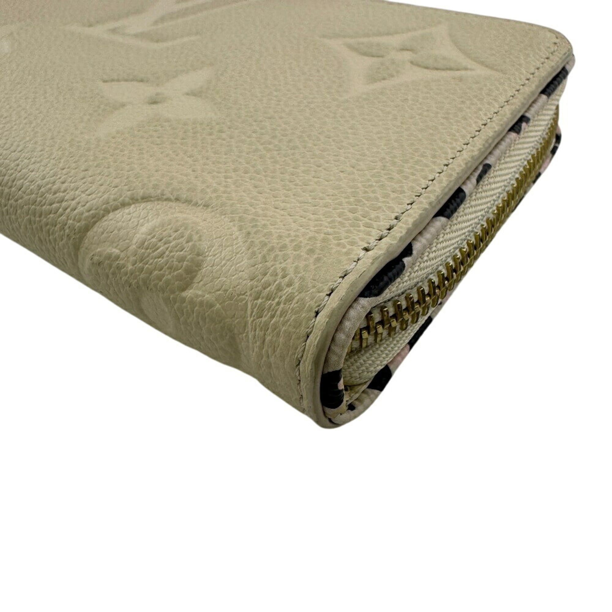 Louis Vuitton Beige Leather Long Wallet